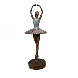 12” S Eylanbekov Bronze Composite Plaster Ballerina Statue Vintage Sculpture
